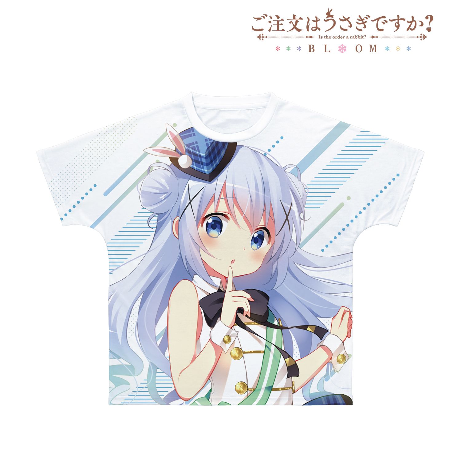 ご注文はうさぎですか? BLOOM チノ フルグラフィックTシャツユニセックス(サイズ/XL) Image 2 | AniSmile