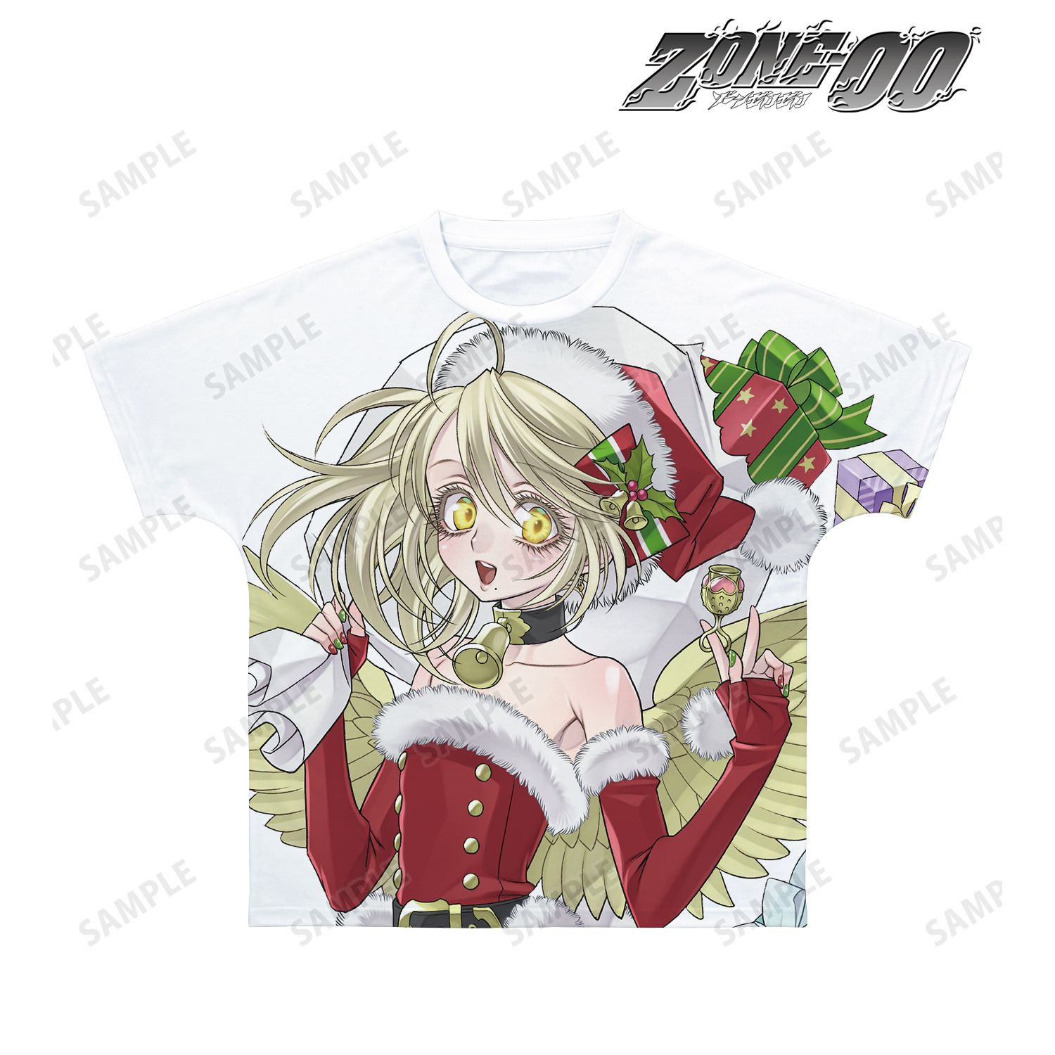 ZONE-00 九条キヨ先生 描き下ろし 吉祥 サンタver. フルグラフィックTシャツユニセックス(サイズ/M) 图片 3 | AniSmile