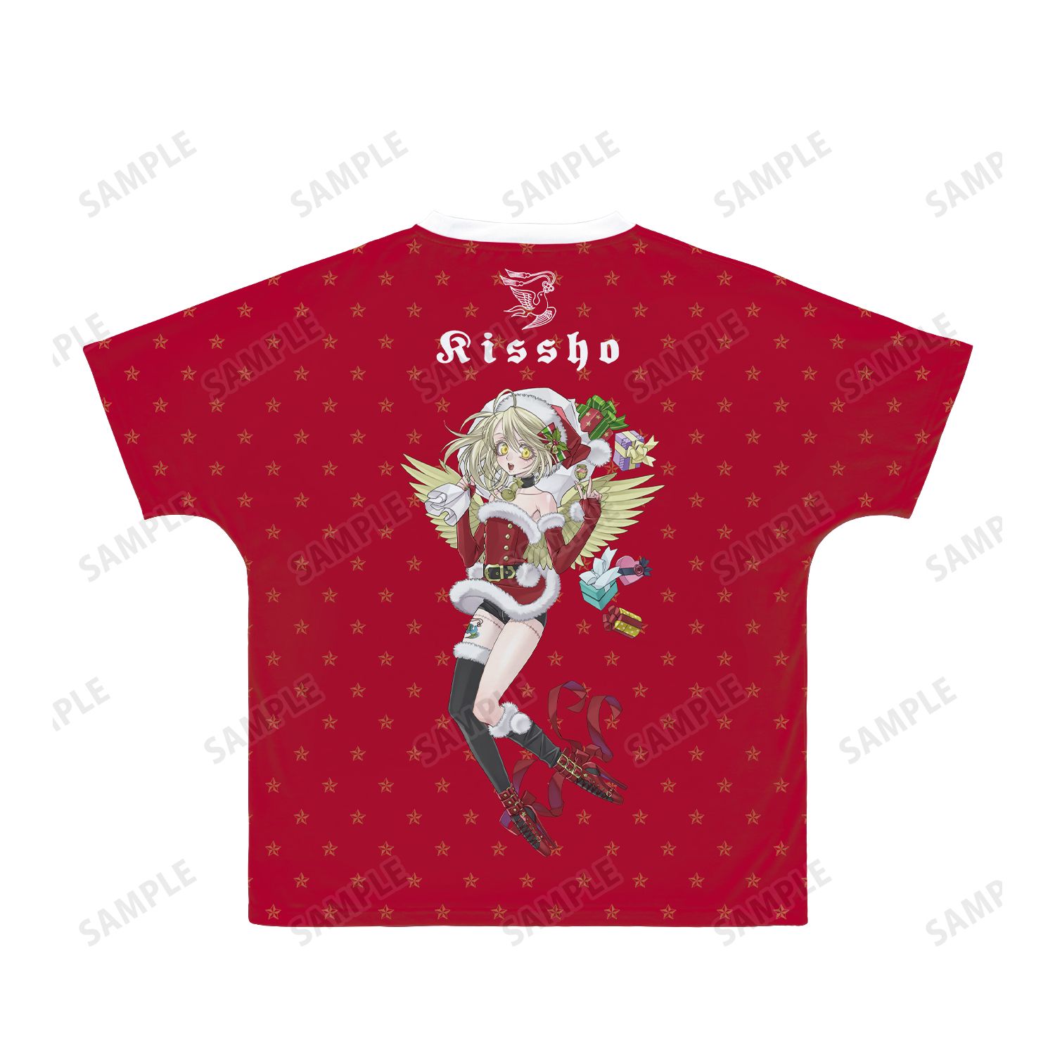 ZONE-00 九条キヨ先生 描き下ろし 吉祥 サンタver. フルグラフィックTシャツユニセックス(サイズ/XXXL) 图片 3 | AniSmile