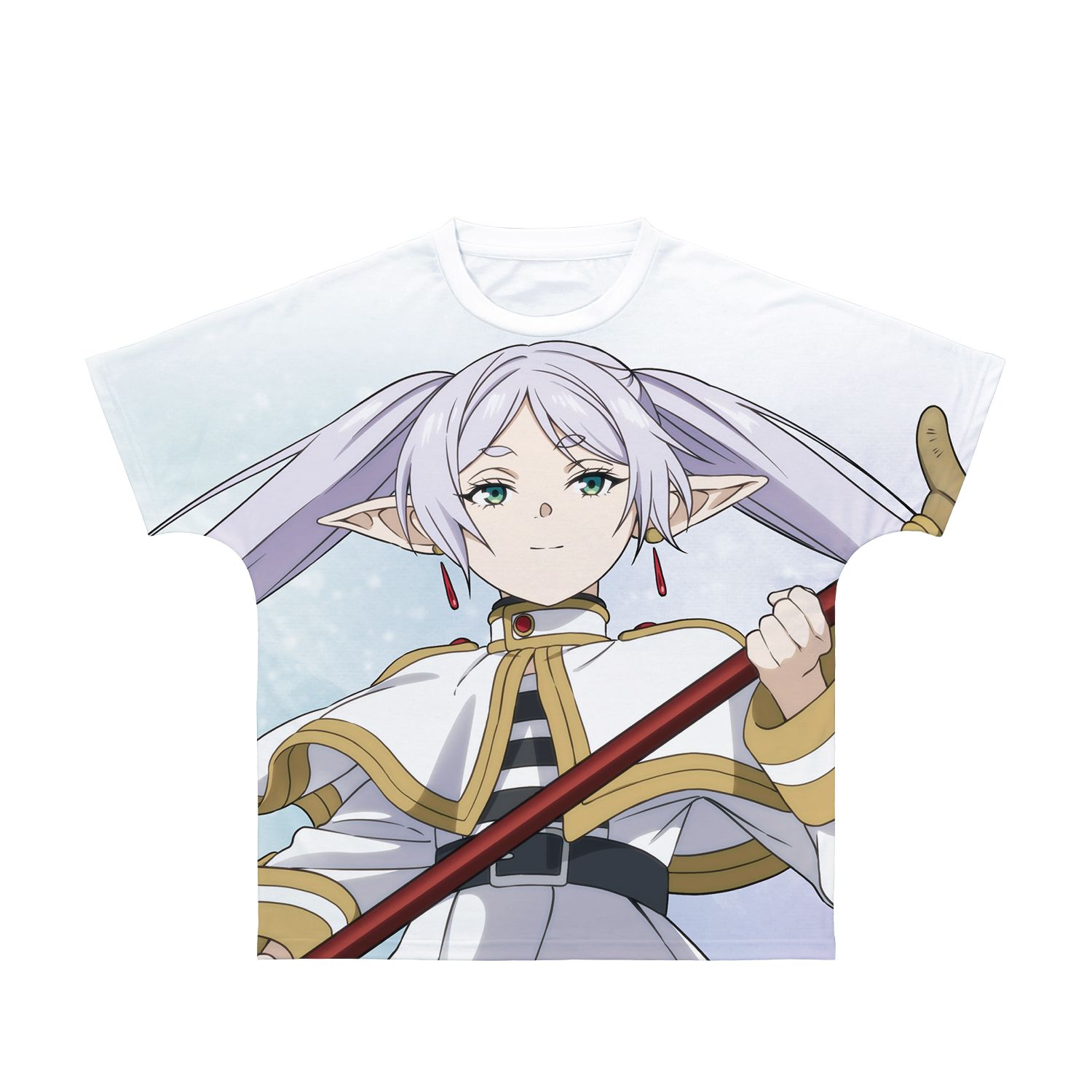 『葬送のフリーレン』 フリーレン フルグラフィックTシャツユニセックス(サイズ/XXL) - AniSmile
