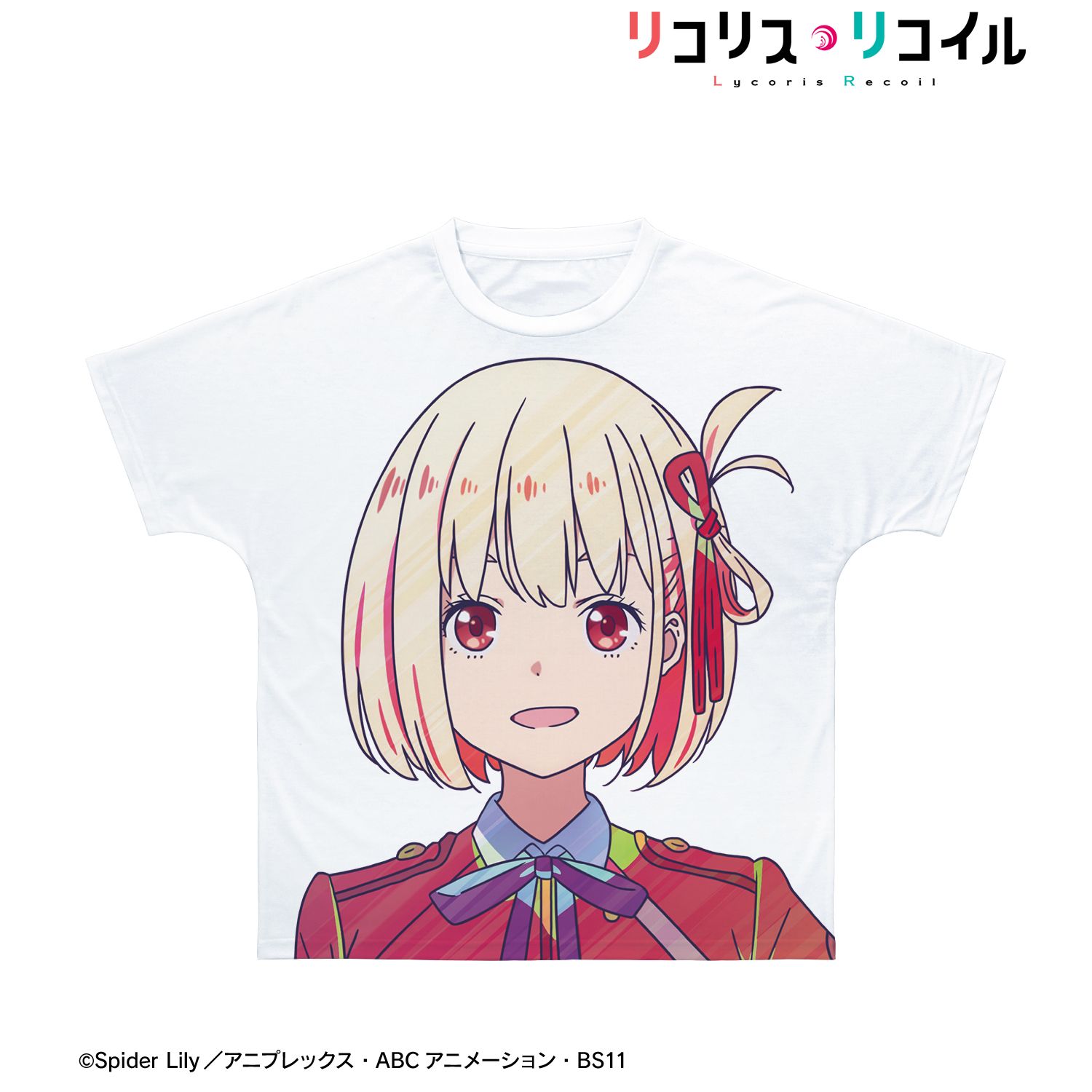 TVアニメ「リコリス・リコイル」 錦木千束 Ani-Art clear label フルグラフィックTシャツユニセックス(サイズ/XXL) Image 2 | AniSmile