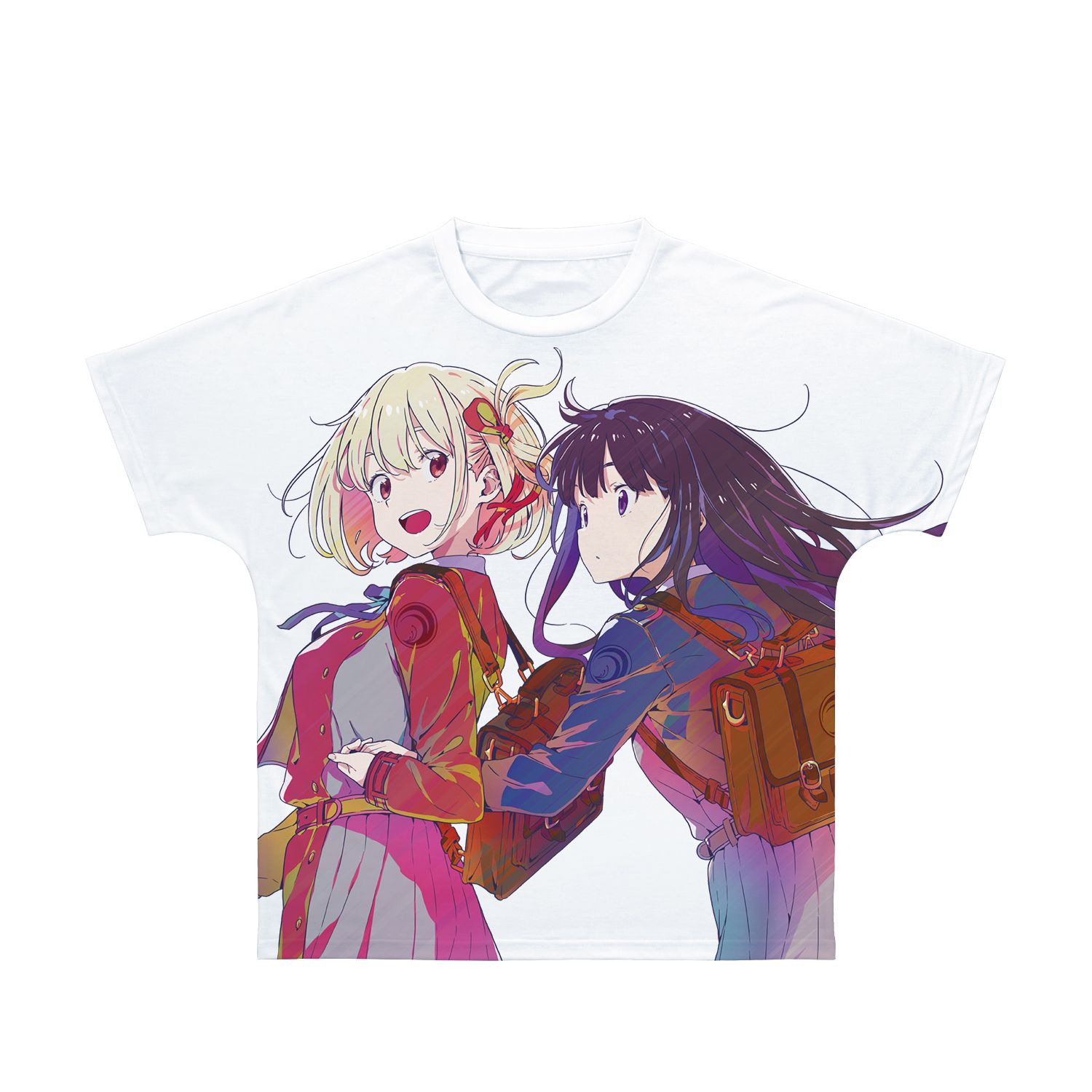 TVアニメ「リコリス・リコイル」 錦木千束&井ノ上たきな Ani-Art clear label フルグラフィックTシャツユニセックス(サイズ/XXS) - AniSmile