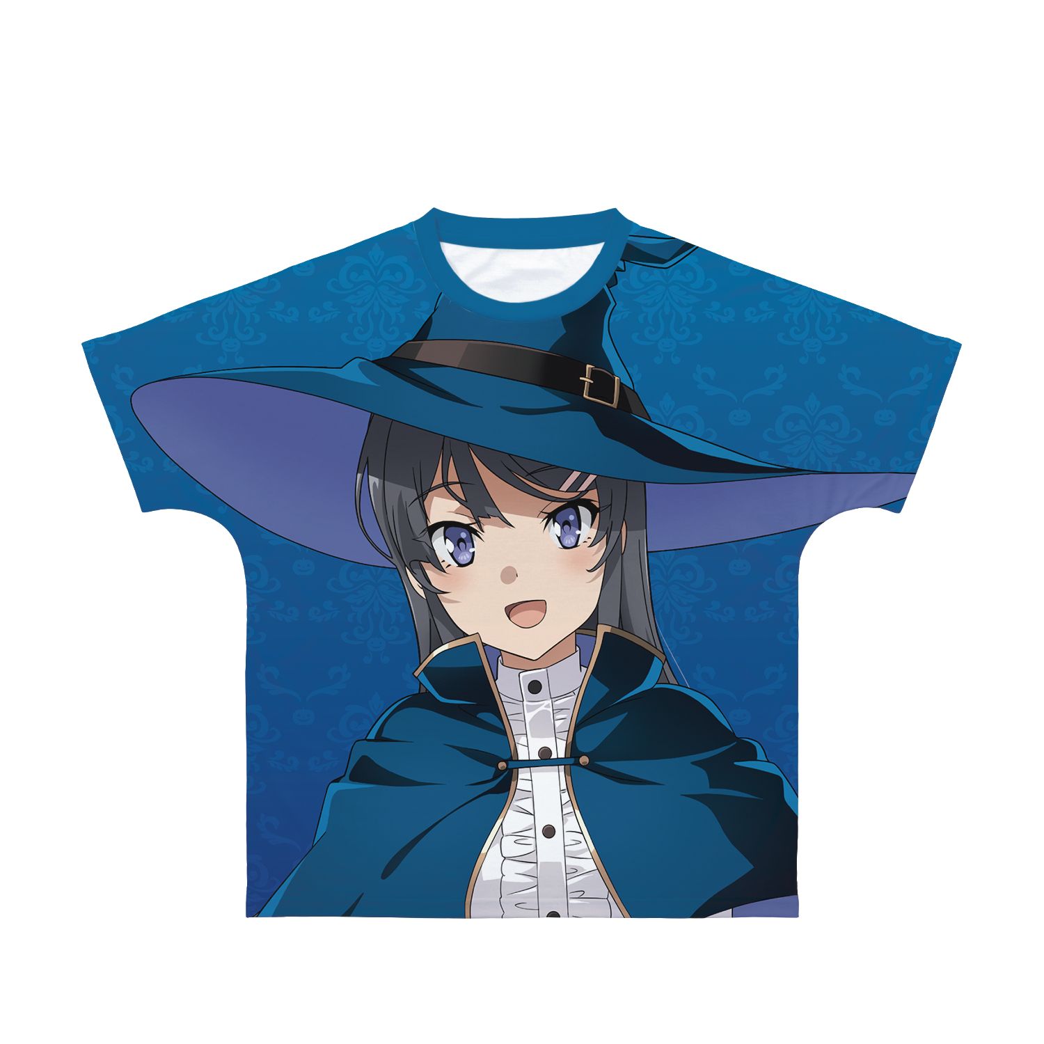 青春ブタ野郎はバニーガール先輩の夢を見ない 描き下ろし 桜島麻衣 ハロウィン2023ver. フルグラフィックTシャツユニセックス(サイズ/S) - official product image | AniSmile
