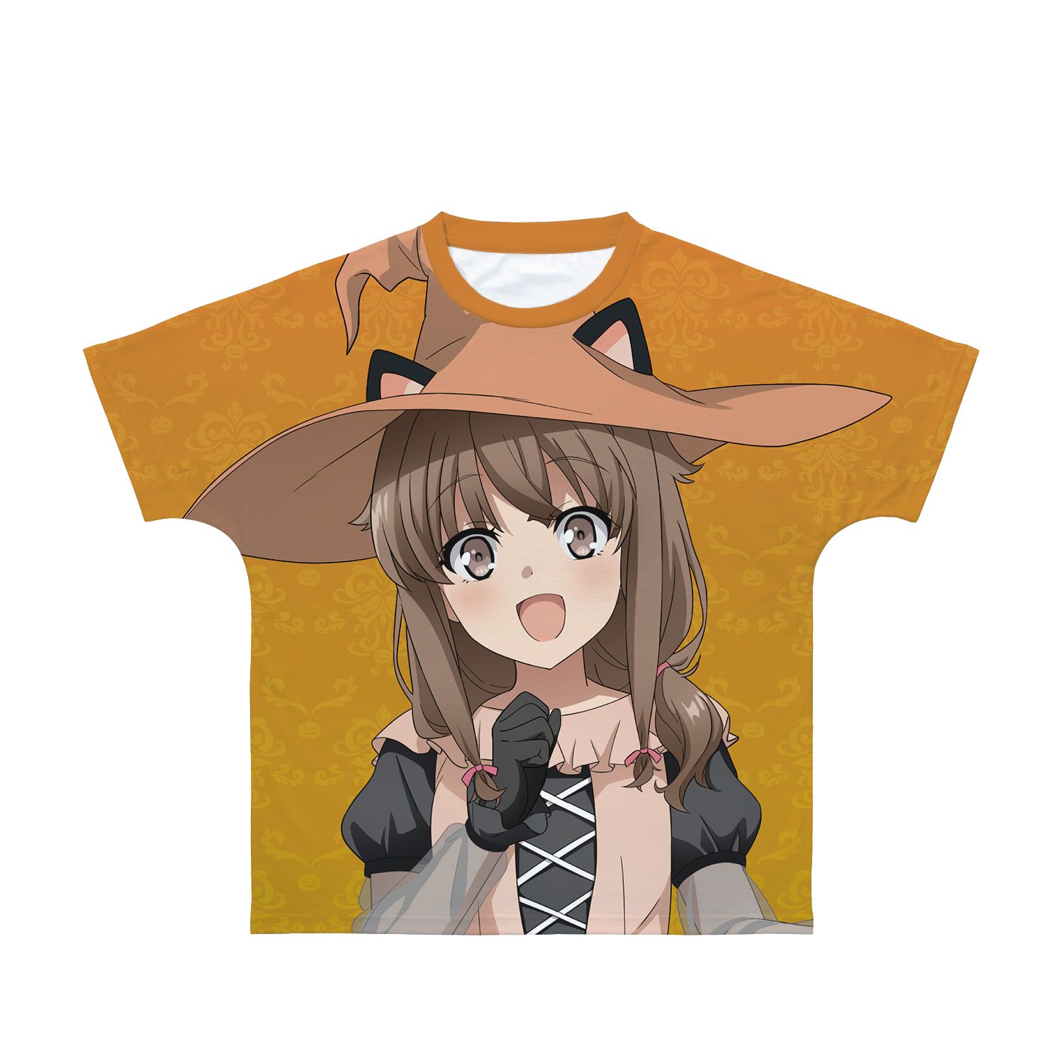 青春ブタ野郎はバニーガール先輩の夢を見ない 描き下ろし 梓川かえで ハロウィン2023ver. フルグラフィックTシャツユニセックス(サイズ/XL) - official product image | AniSmile
