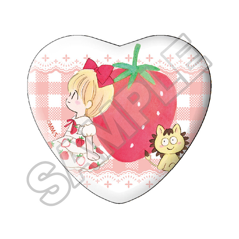 姫ちゃんのリボン いちごワンピース ハート缶バッジ ※1BOX=6入 图片 6 | AniSmile