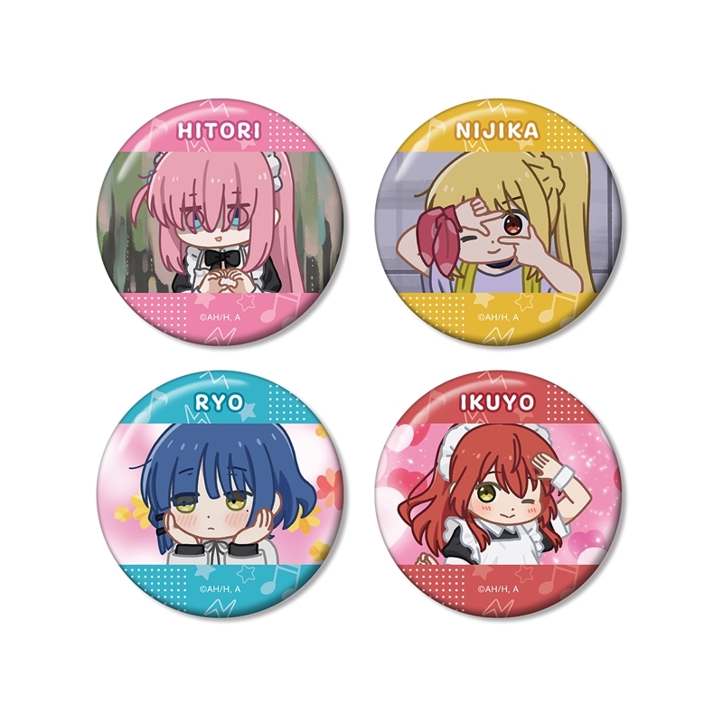 アニメ「ぼっち・ざ・ろっく!」 ゆるコマ 缶バッジ4個セット - AniSmile