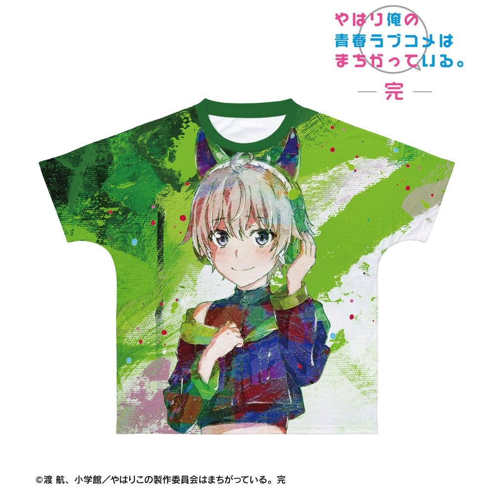 やはり俺の青春ラブコメはまちがっている。完 描き下ろし 戸塚彩加 ゲーミングファッションver. grunge CANVAS フルグラフィックTシャツユニセックス(サイズ/XXS) 图片 2 | AniSmile