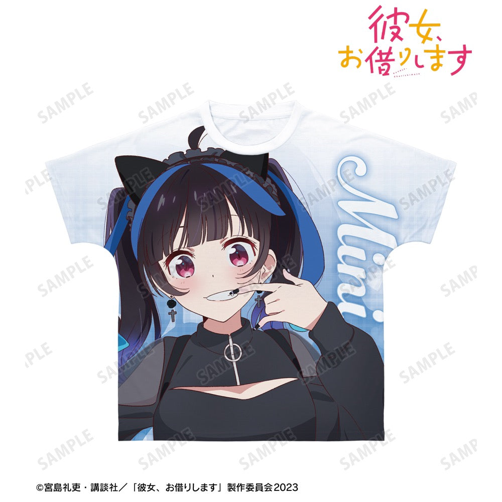 TVアニメ『彼女、お借りします』 描き下ろし 八重森みに ガーリーファッションver. フルグラフィックTシャツユニセックス(サイズ/XXS) 画像 2 | AniSmile