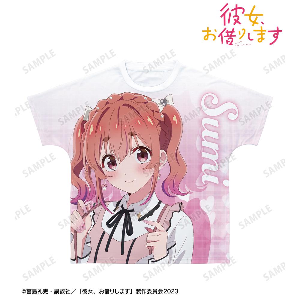 TVアニメ『彼女、お借りします』 描き下ろし 桜沢 墨 ガーリーファッションver. フルグラフィックTシャツユニセックス(サイズ/XXXL) 图片 2 | AniSmile