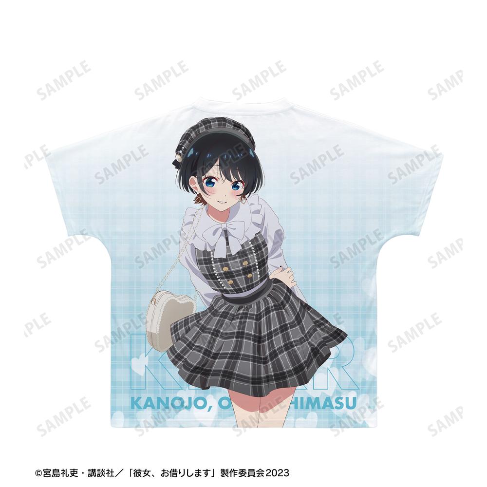 TVアニメ『彼女、お借りします』 描き下ろし 更科瑠夏 ガーリーファッションver. フルグラフィックTシャツユニセックス(サイズ/XXL) 图片 3 | AniSmile
