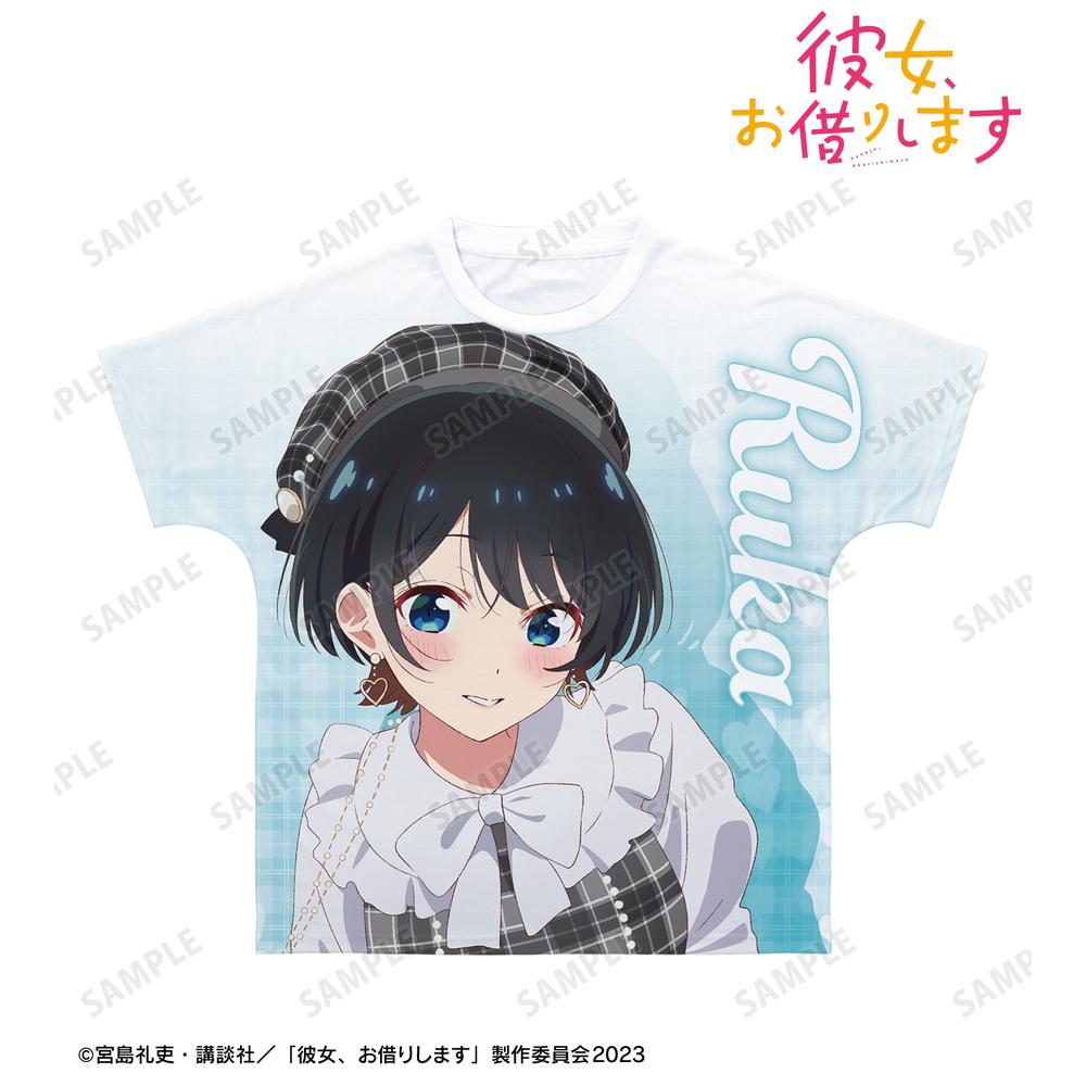 TVアニメ『彼女、お借りします』 描き下ろし 更科瑠夏 ガーリーファッションver. フルグラフィックTシャツユニセックス(サイズ/XS) 图片 2 | AniSmile