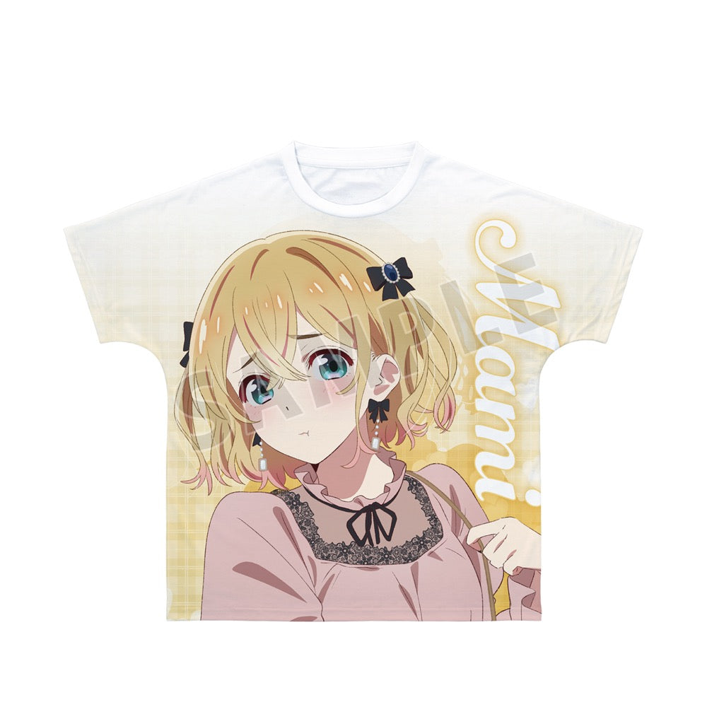 TVアニメ『彼女、お借りします』 描き下ろし 七海麻美 ガーリーファッションver. フルグラフィックTシャツユニセックス(サイズ/XXS) - AniSmile