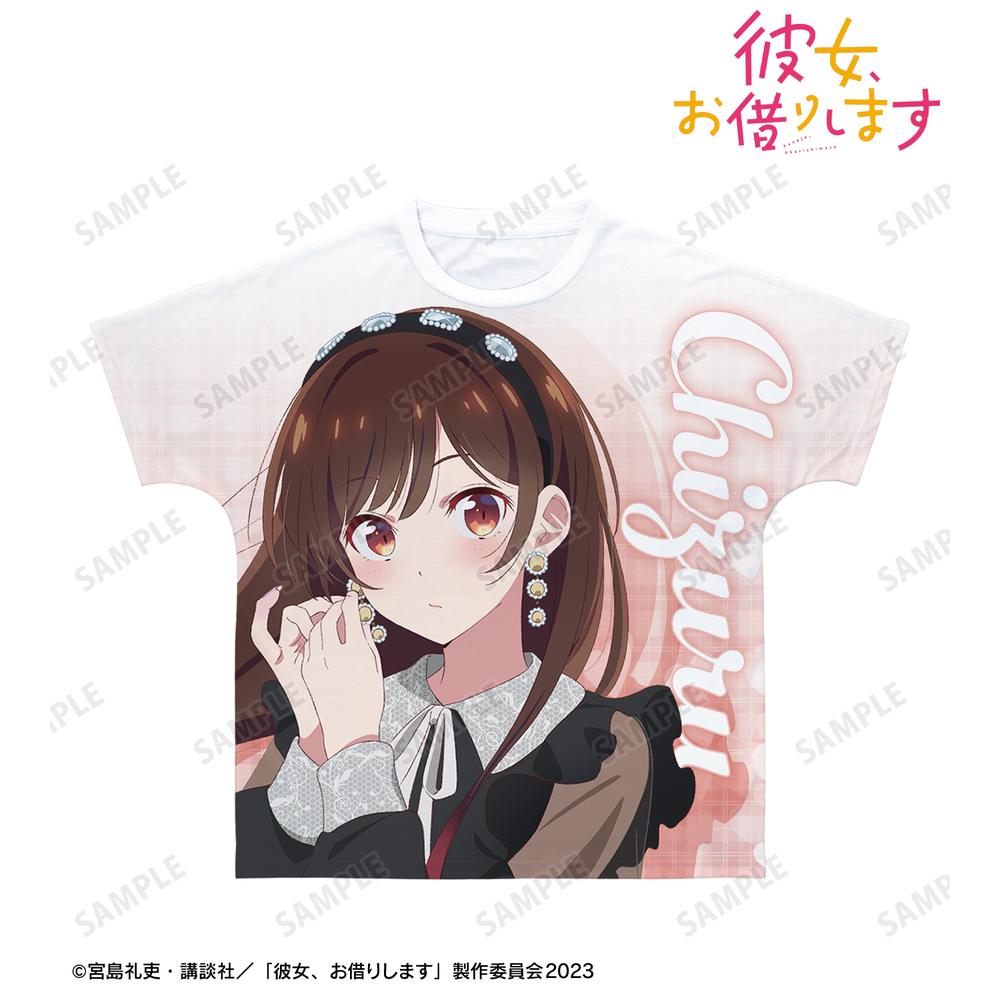 TVアニメ『彼女、お借りします』 描き下ろし 水原千鶴 ガーリーファッションver. フルグラフィックTシャツユニセックス(サイズ/S) 图片 2 | AniSmile
