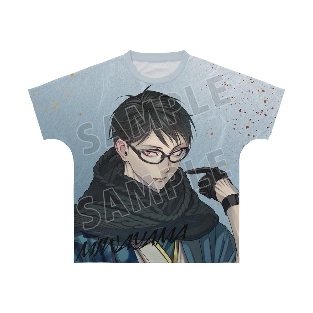 ZONE-00 九条キヨ先生 描き下ろし 三輪山 和装ver. フルグラフィックTシャツユニセックス(サイズ/XS) - AniSmile