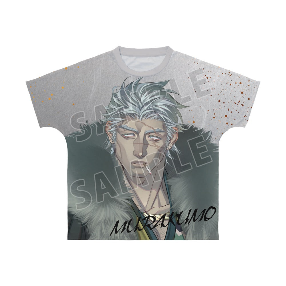 ZONE-00 九条キヨ先生 描き下ろし 叢雲 和装ver. フルグラフィックTシャツユニセックス(サイズ/XXS) - AniSmile