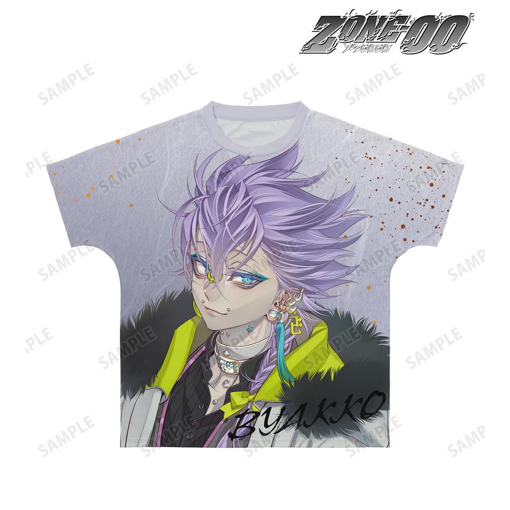 ZONE-00 九条キヨ先生 描き下ろし 白狐 和装ver. フルグラフィックTシャツユニセックス(サイズ/XS) 图片 2 | AniSmile