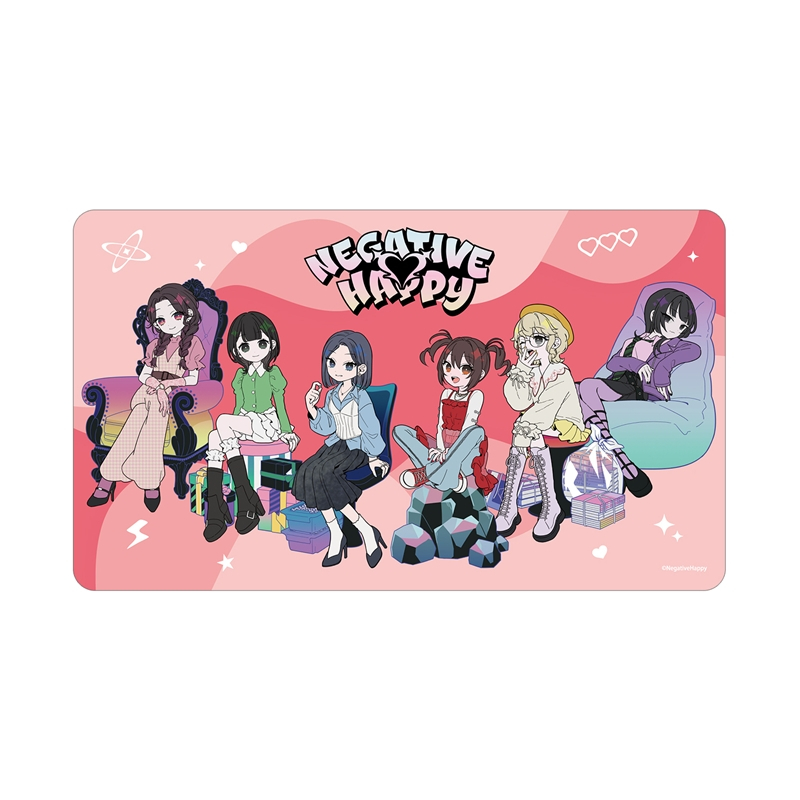 ネガティヴハッピィ 描き下ろし 2nd MV集合 ネガティヴver. マルチデスクマット - AniSmile