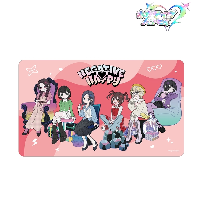 ネガティヴハッピィ 描き下ろし 2nd MV集合 ネガティヴver. マルチデスクマット Image 2 | AniSmile