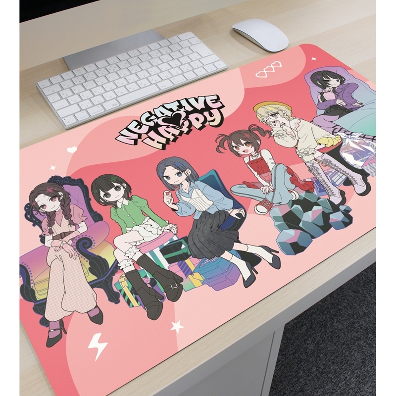 ネガティヴハッピィ 描き下ろし 2nd MV集合 ネガティヴver. マルチデスクマット Image 3 | AniSmile