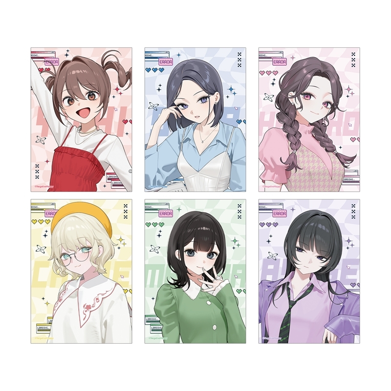 ネガティヴハッピィ 撮り下ろし 2nd MVアイドルver. ブロマイド6枚セット - AniSmile
