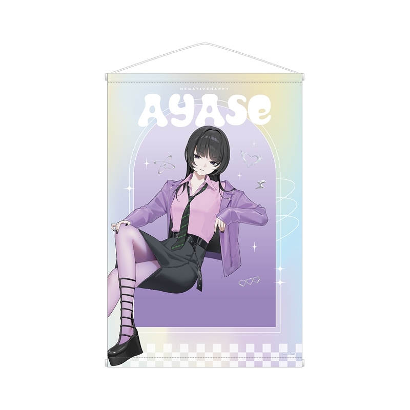 ネガティヴハッピィ 撮り下ろし アヤセ 2nd MVアイドルver. B2タペストリー - official product image | AniSmile