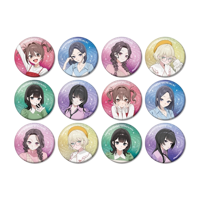ネガティヴハッピィ 撮り下ろし 2nd MVアイドルver. トレーディンググリッター缶バッジ(単位/単品) - AniSmile