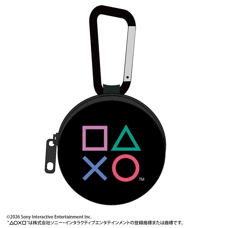 プレイステーション カラビナ付きミニポーチ for PlayStation Shapes Logo - AniSmile