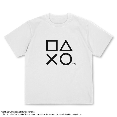 プレイステーション プレーティングTシャツ for PlayStation Shapes Logo/WHITE-S Image 2 | AniSmile