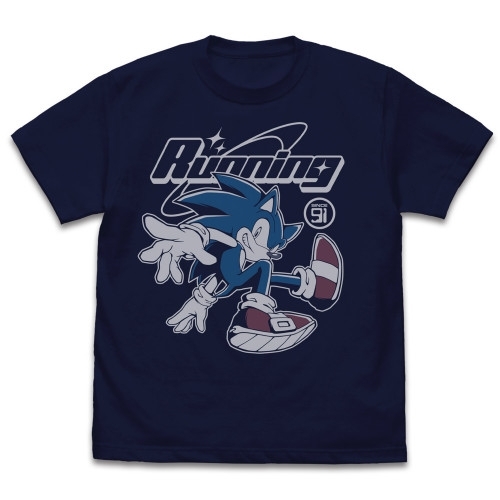 ソニック スピードスター Tシャツ/NAVY-XL Image 2 | AniSmile