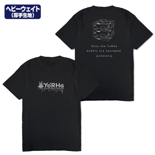 NieR:Automata Ver1.1a ヨルハ部隊 ヘビーウェイトTシャツ/BLACK- - AniSmile