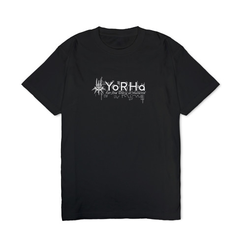 NieR:Automata Ver1.1a ヨルハ部隊 ヘビーウェイトTシャツ/BLACK-S Image 2 | AniSmile