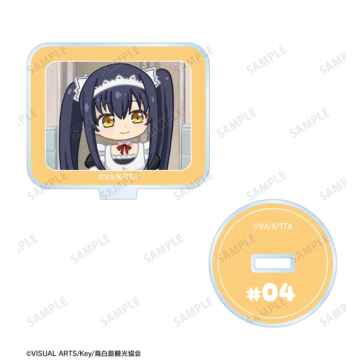 TVアニメ『Summer Pockets』 久島鴎 ゆるコマ アクリルスタンドマルチバッジ ver.B Image 3 | AniSmile