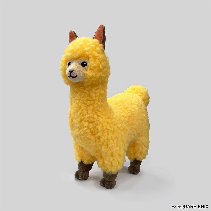 FINAL FANTASY VII REMAKE ファイナルファンタジーXIV キラキラシール付きぬいぐるみ <黄金のアルパカ> - AniSmile