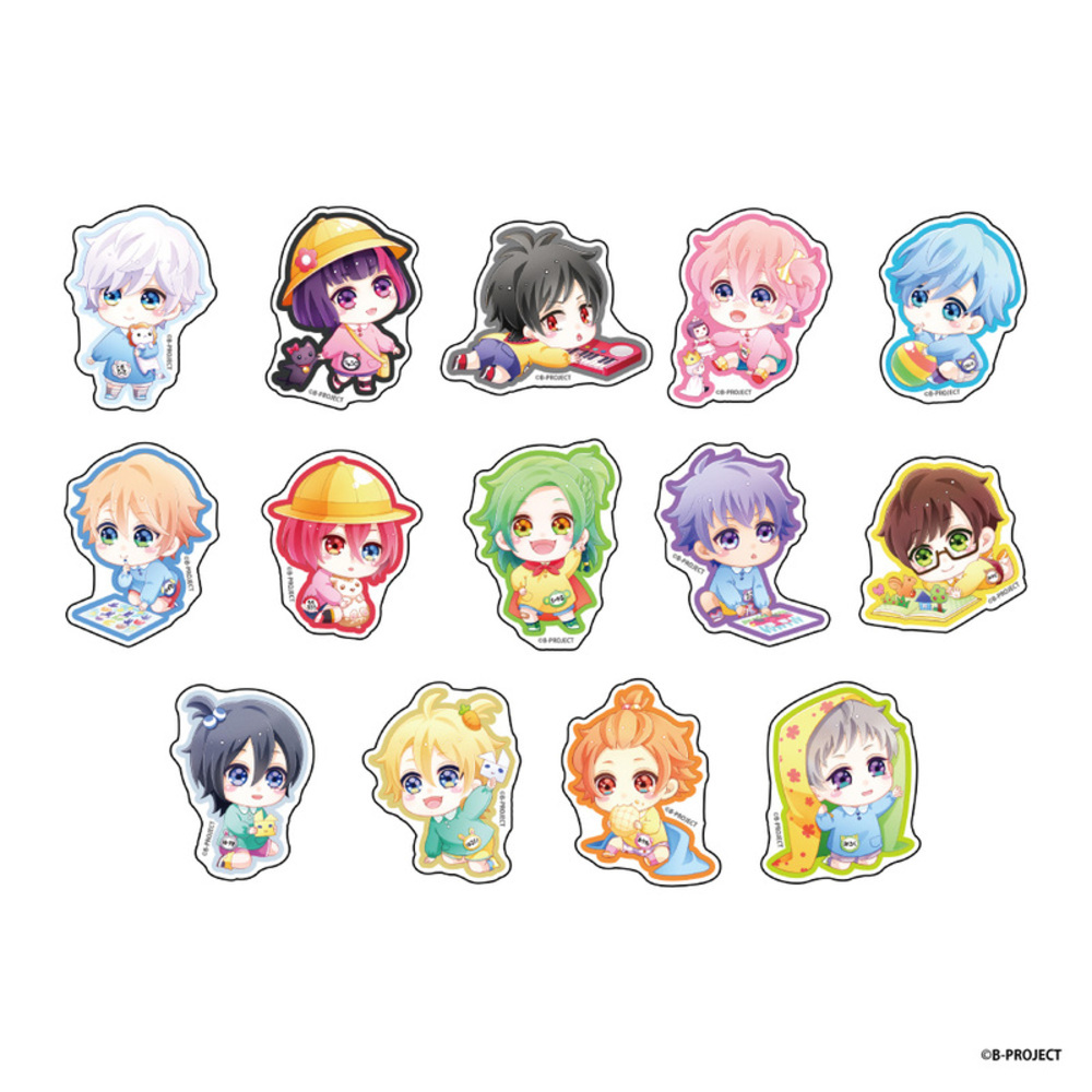 Bproject×motto cafe BOX トレーディングアクリルステッカー KIDS ver. - AniSmile