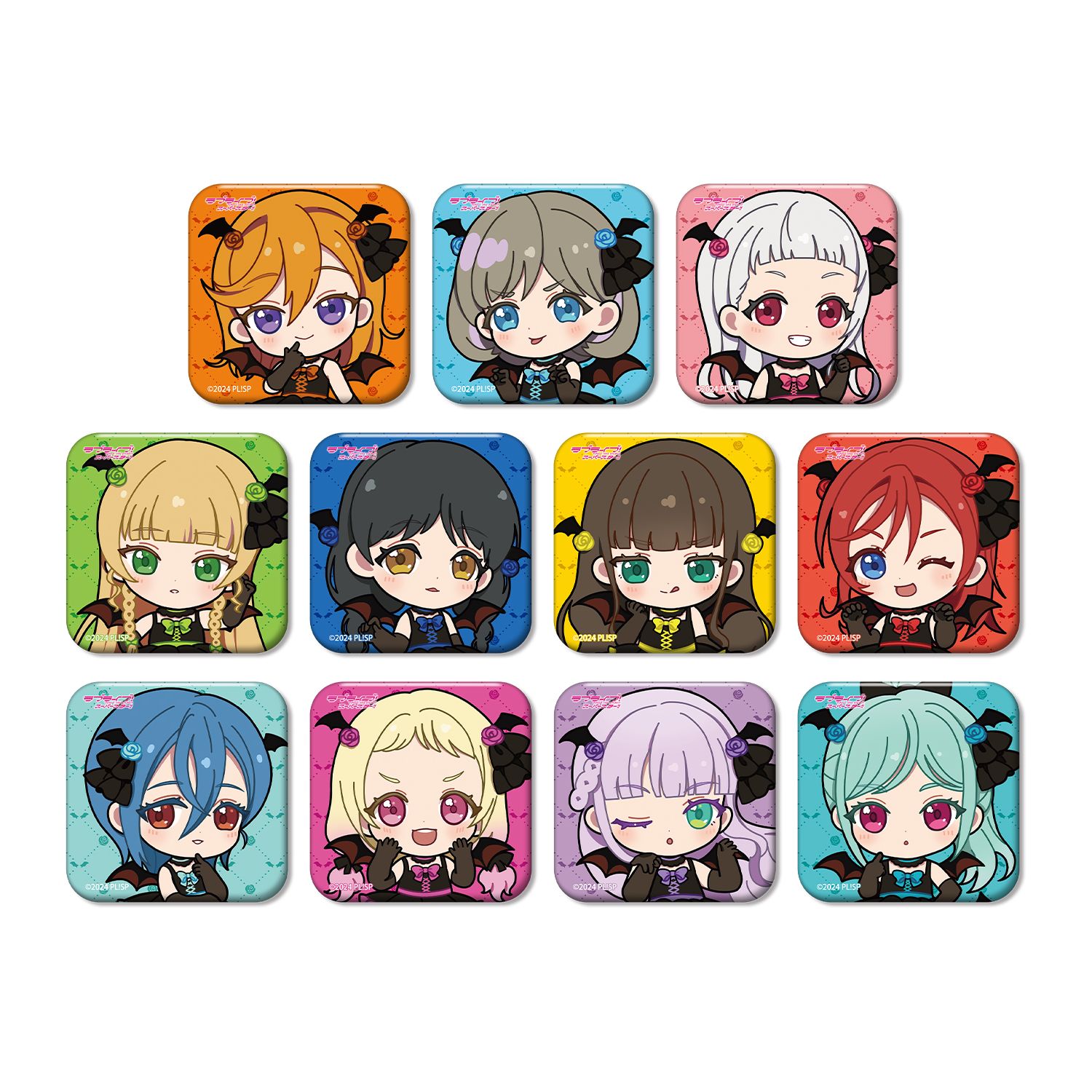 ラブライブ!スーパースター!! トレーディング ちびキャラ 悪魔ver. スクエア缶バッジ(単位/単品) - 公式商品画像 | AniSmile