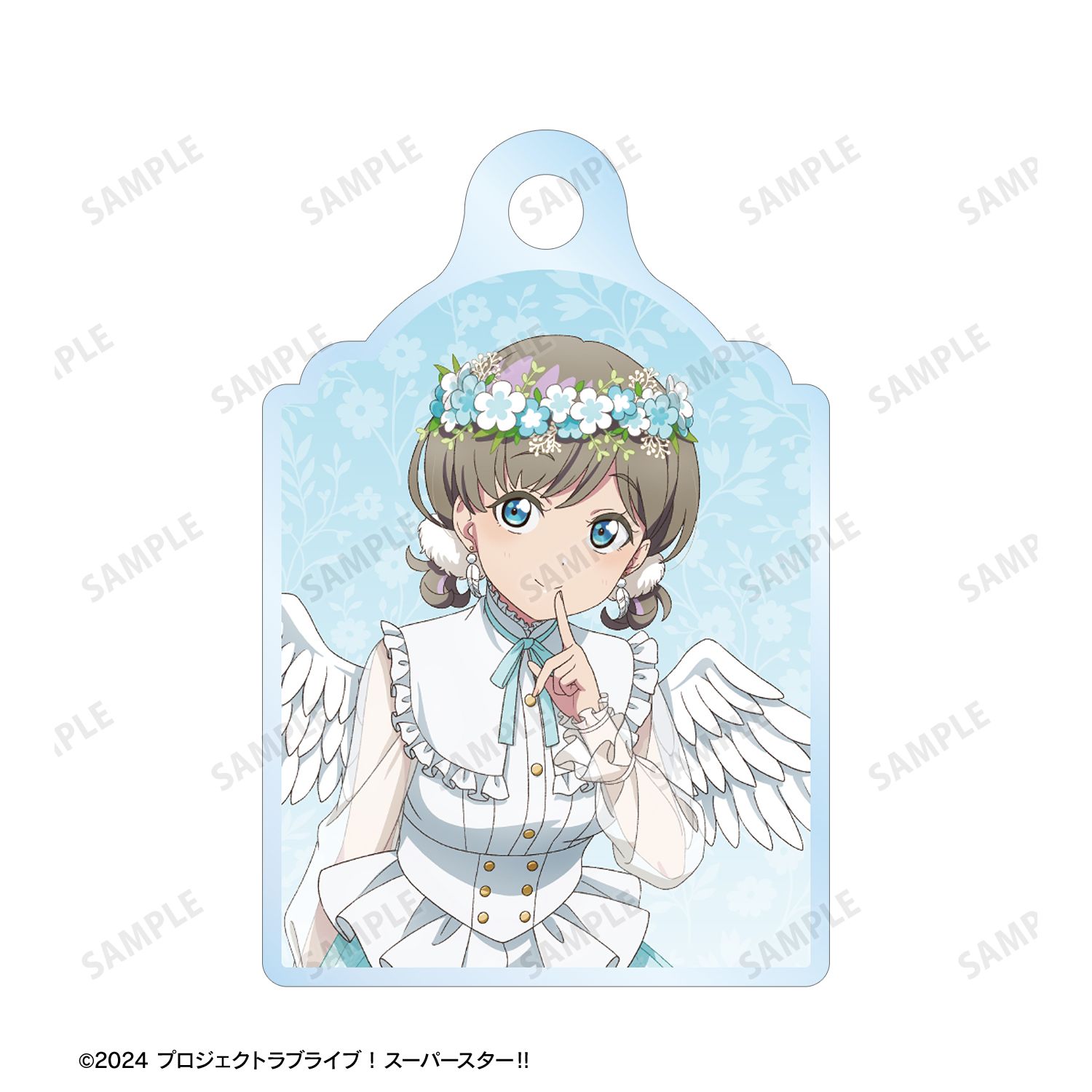 ラブライブ!スーパースター!! 描き下ろし 唐 可可 天使ver. 2連ワイヤーアクリルキーホルダー 画像 3 | AniSmile