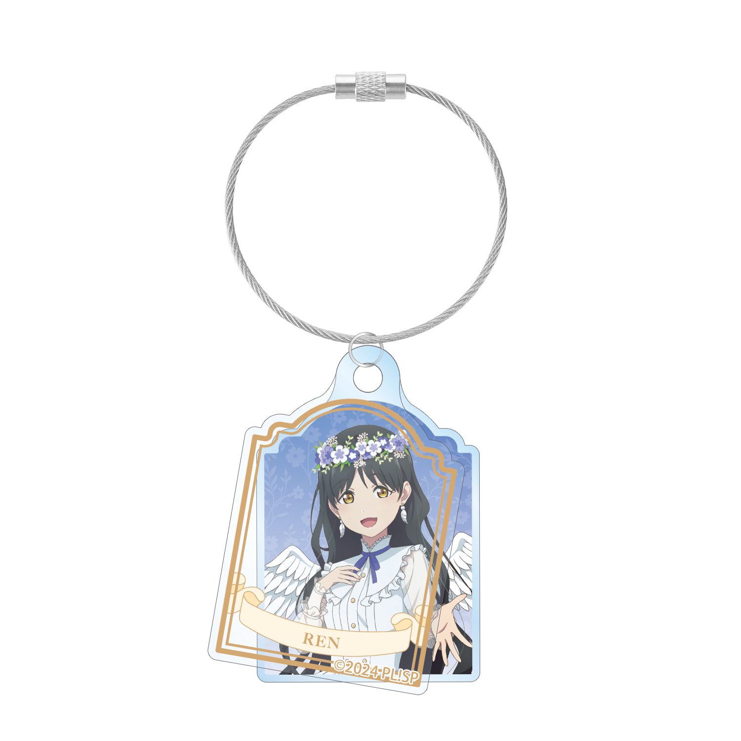 ラブライブ!スーパースター!! 描き下ろし 葉月 恋 天使ver. 2連ワイヤーアクリルキーホルダー - AniSmile
