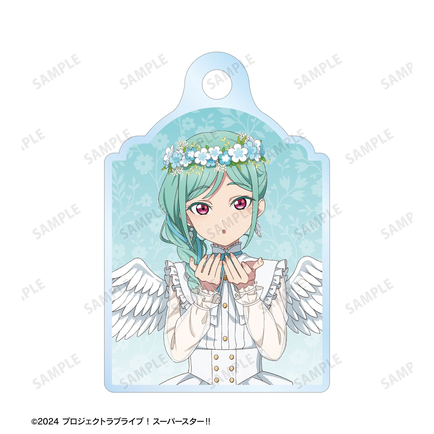 ラブライブ!スーパースター!! 描き下ろし 鬼塚冬毬 天使ver. 2連ワイヤーアクリルキーホルダー 画像 3 | AniSmile