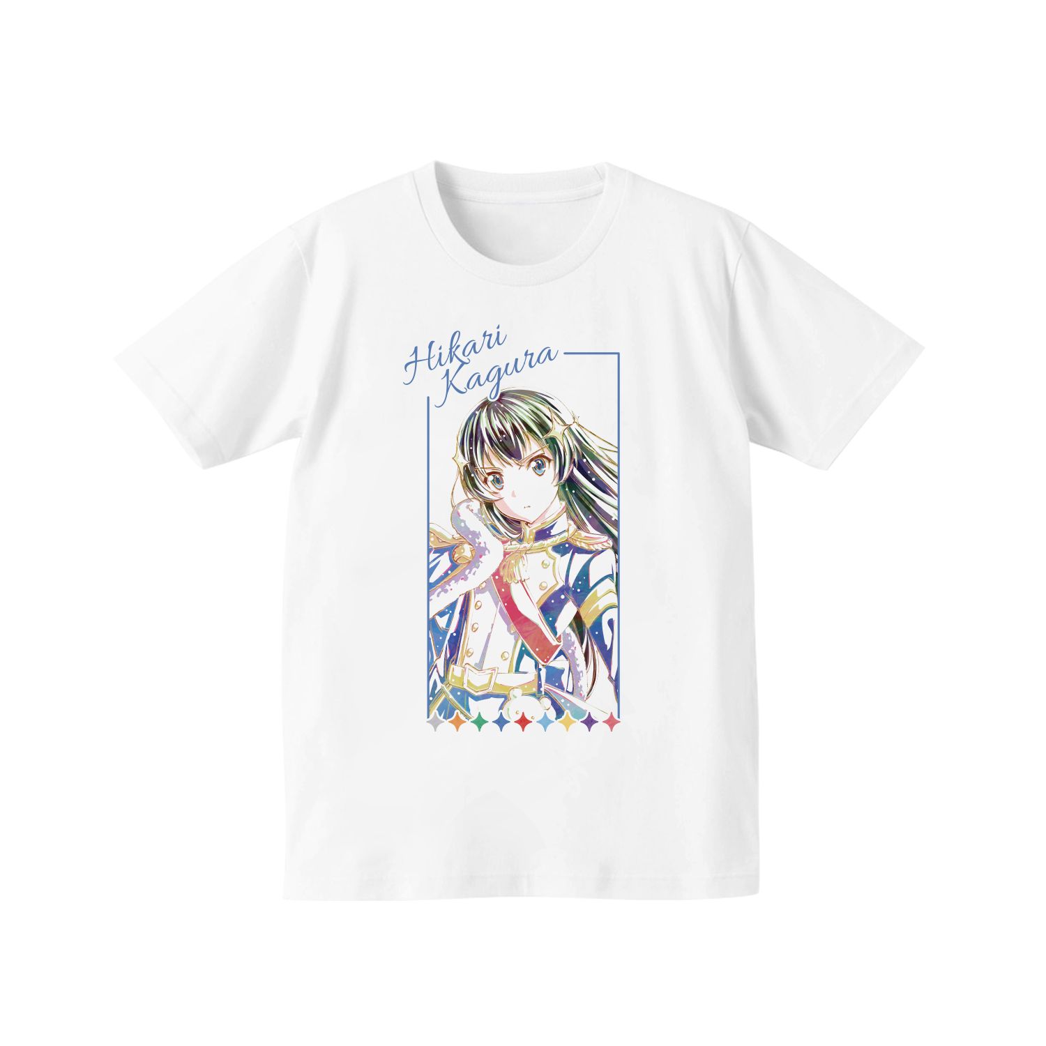 少女☆歌劇 レヴュースタァライト Ani-Art Tシャツ(神楽ひかり)メンズ(サイズ/L) - AniSmile