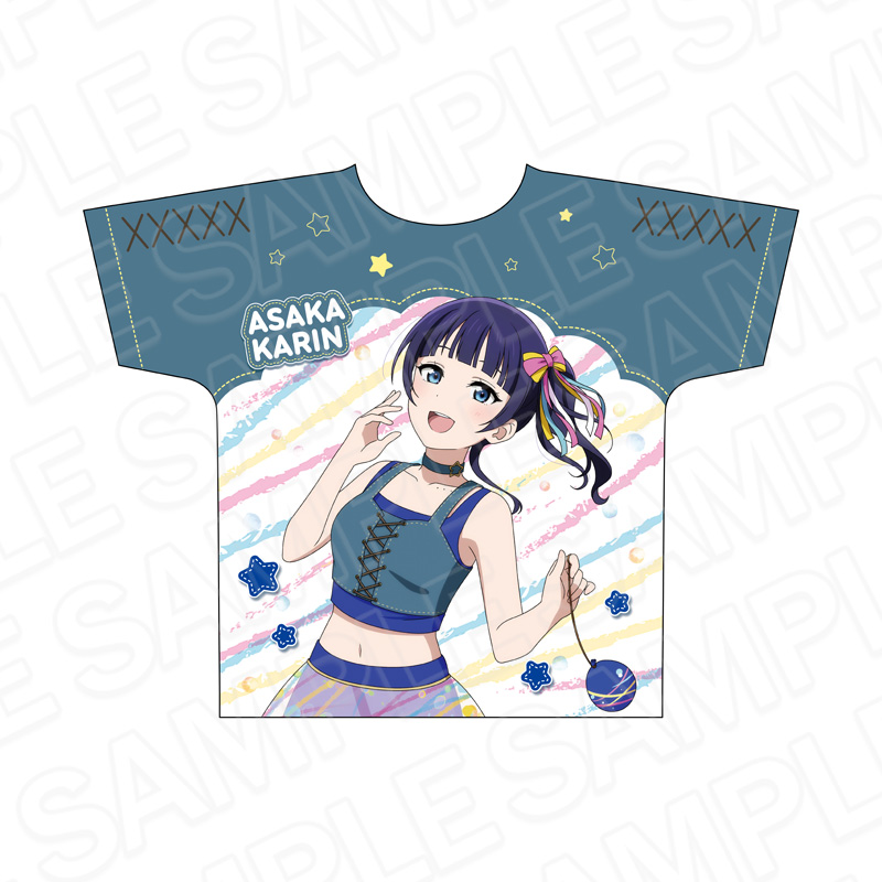 ラブライブ!虹ヶ咲学園スクールアイドル同好会 フルグラフィックTシャツ 朝香果林 水風船 ver. - AniSmile