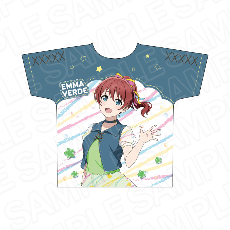 ラブライブ!虹ヶ咲学園スクールアイドル同好会 フルグラフィックTシャツ エマ・ヴェルデ 水風船 ver. - AniSmile