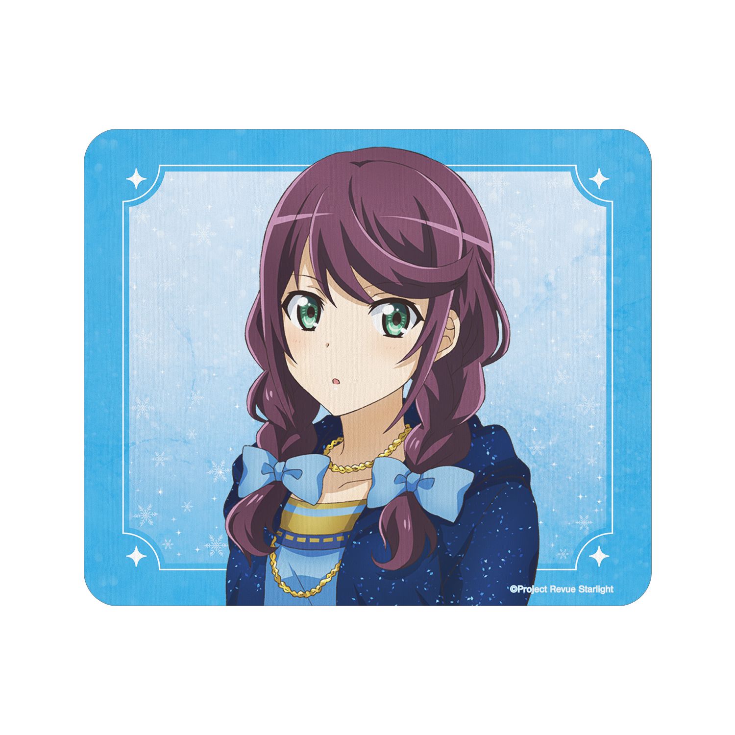 少女☆歌劇 レヴュースタァライト アニメ放送5周年記念 描き下ろし 星見 純那 SNOW QUEENver. マウスパッド - AniSmile