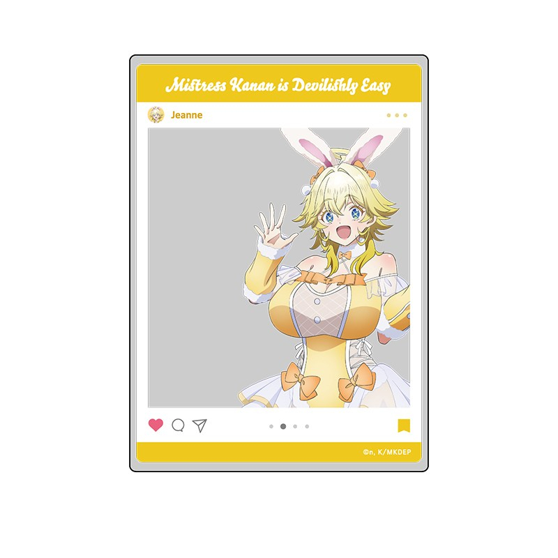 TVアニメ『カナン様はあくまでチョロい』 描き下ろしSNS風クリアカード ジャンヌ - AniSmile