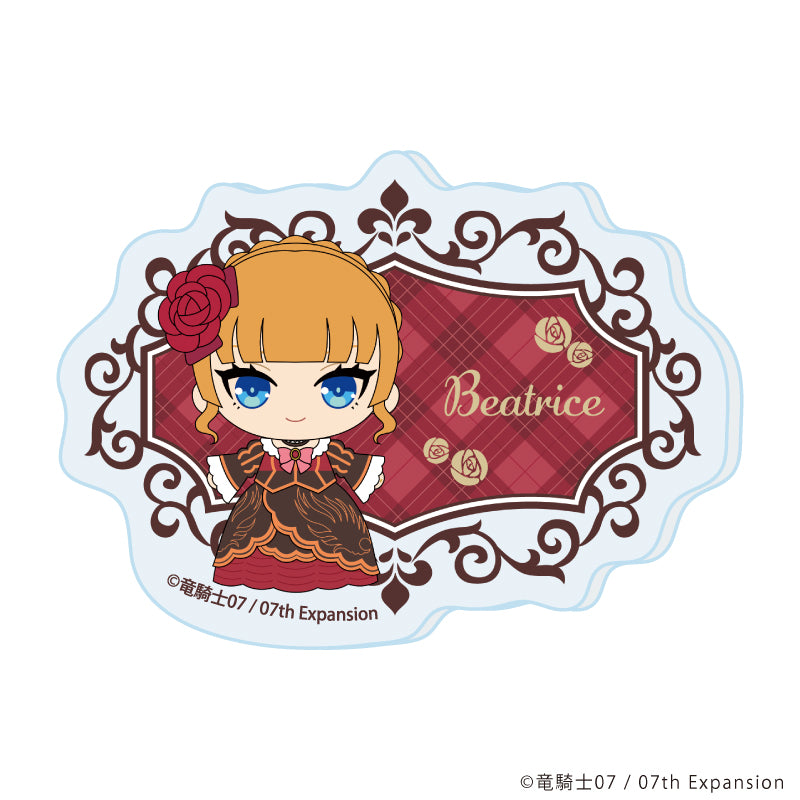 おなまえアクリルプレートバッジ「うみねこのなく頃に」02/ベアトリーチェ(ミニキャライラスト) - 公式商品画像 | AniSmile