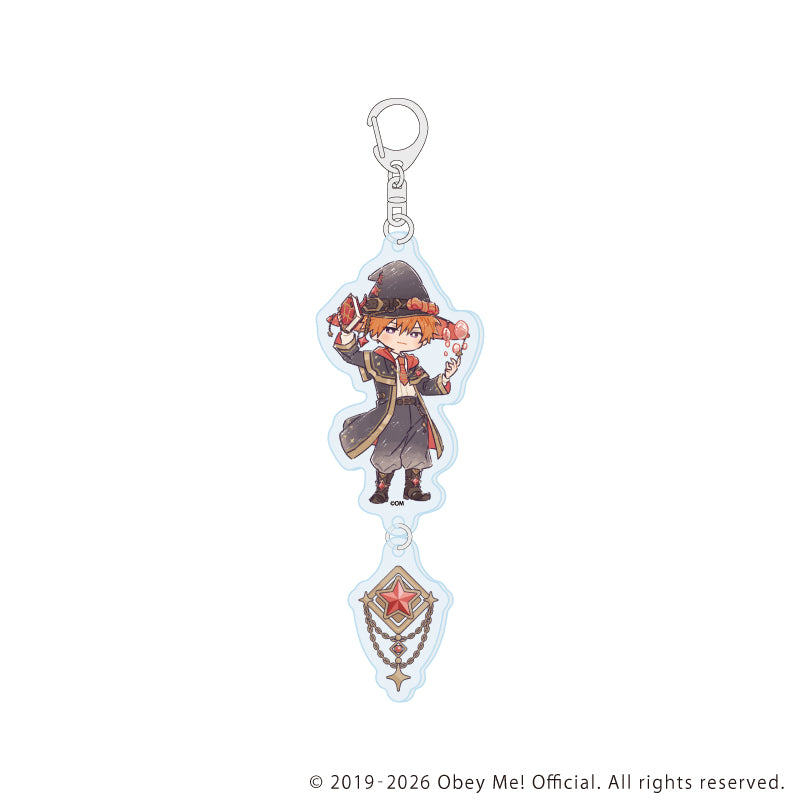 連結アクリルキーホルダー「Obey Me! Nightbringer」06/魔法使いver. ベルゼブブ(レトロアートイラスト) - AniSmile