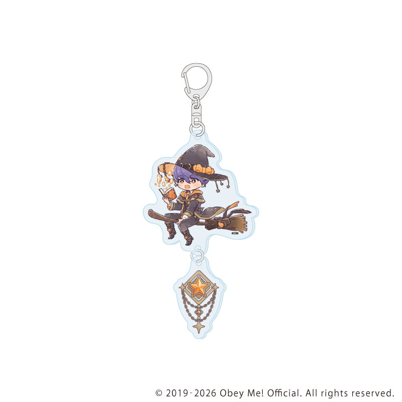 連結アクリルキーホルダー「Obey Me! Nightbringer」03/魔法使いver. レヴィアタン(レトロアートイラスト) - AniSmile
