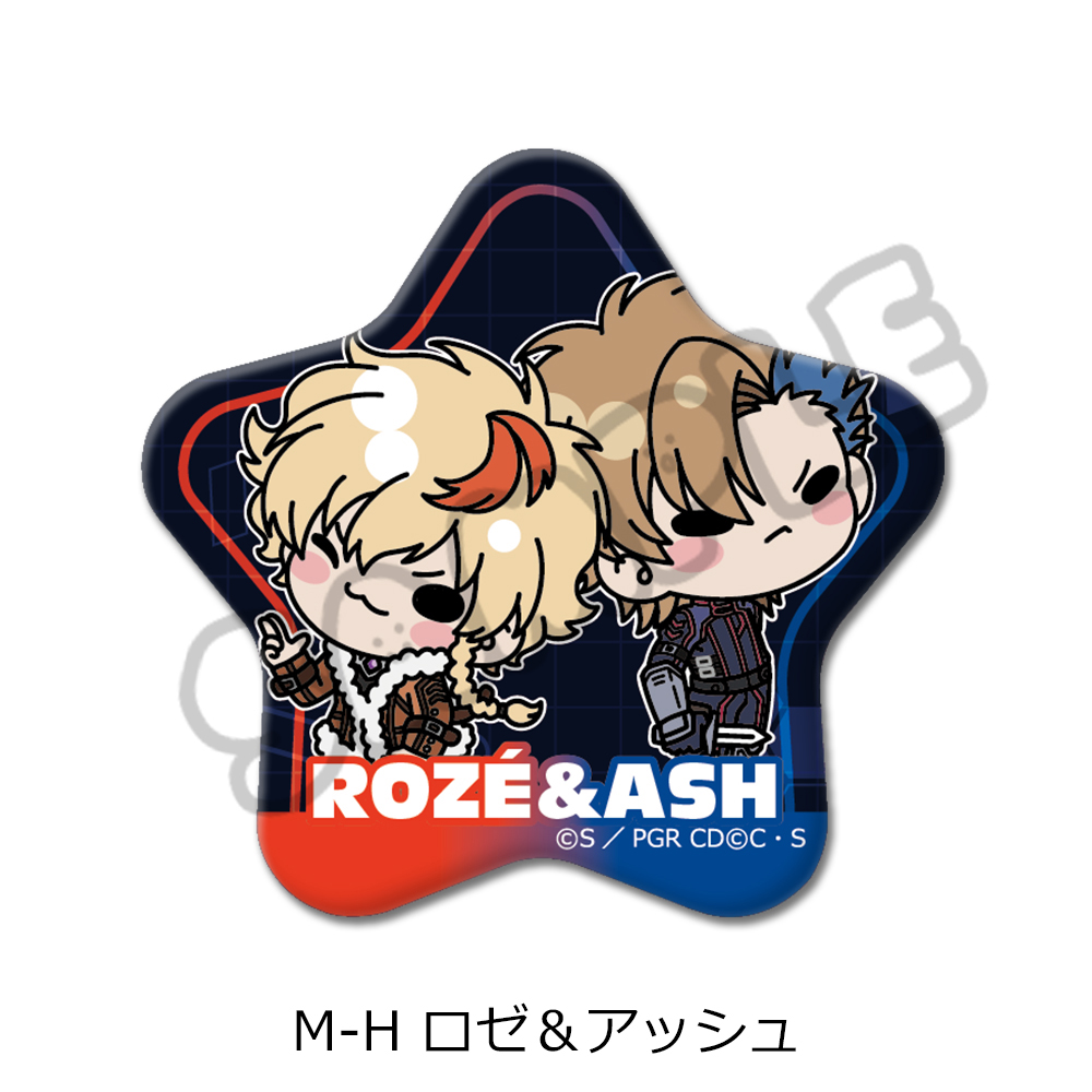 『コードギアス 奪還のロゼ』星形缶バッジ M-H(ロゼ&アッシュ) - AniSmile