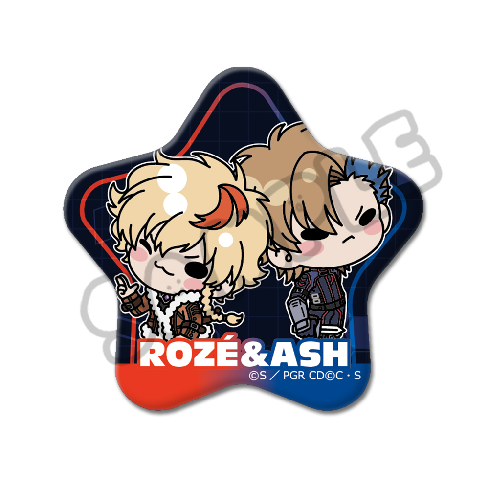 『コードギアス 奪還のロゼ』星形缶バッジ M-H(ロゼ&アッシュ) 画像 2 | AniSmile