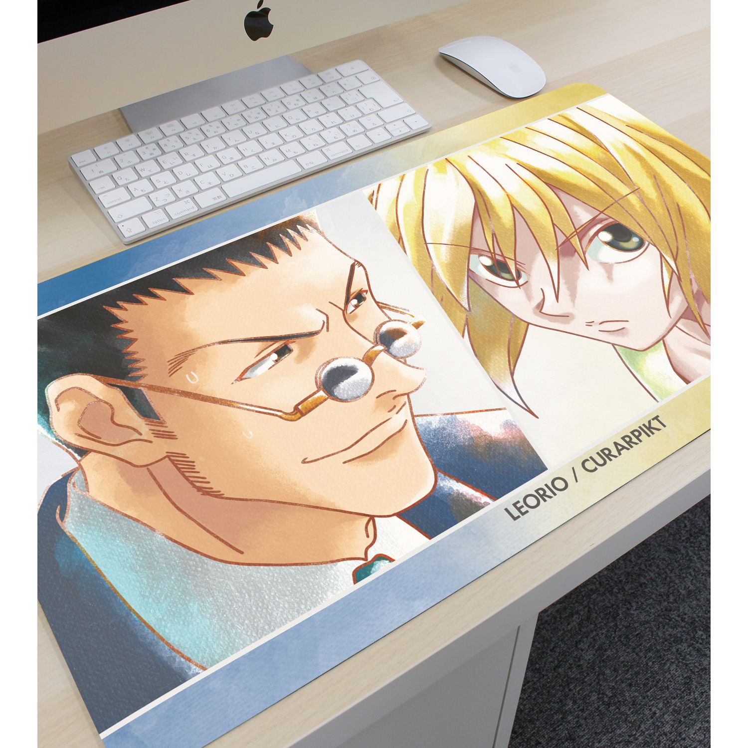 HUNTER×HUNTER レオリオ&クラピカ Ani-Art aqua label マルチデスクマット Image 3 | AniSmile