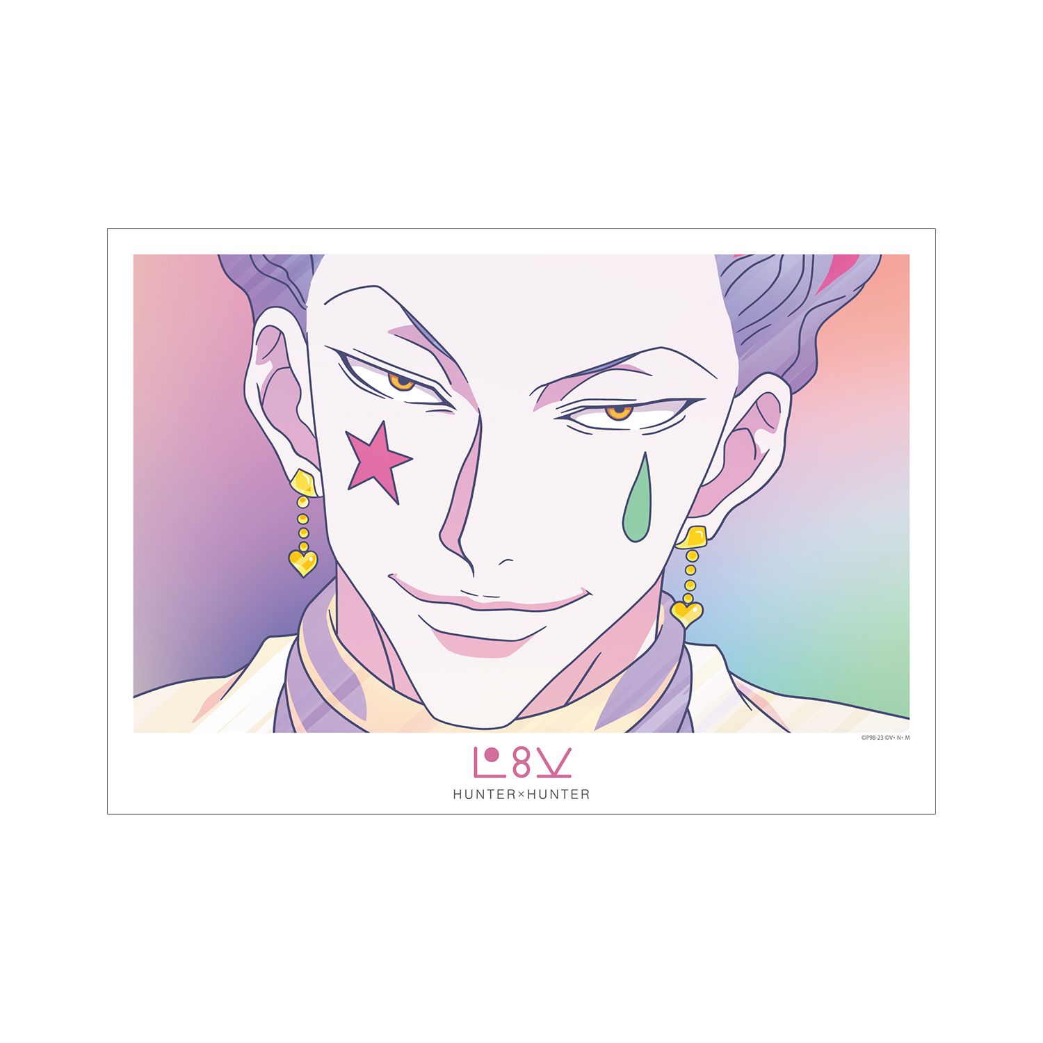 HUNTER×HUNTER ヒソカ Ani-Art clear label 第3弾 A3マット加工ポスター - AniSmile